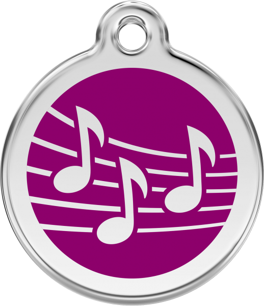 RedDingo Dog tag with enamel Music