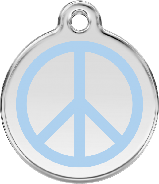 RedDingo Dog tag with enamel Peace