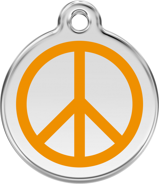 RedDingo Dog tag with enamel Peace