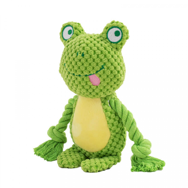 Plush cotton rope toy Frog