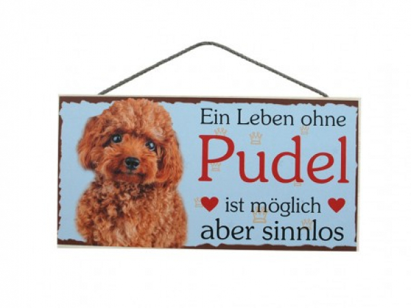 Hundeschild Pudel