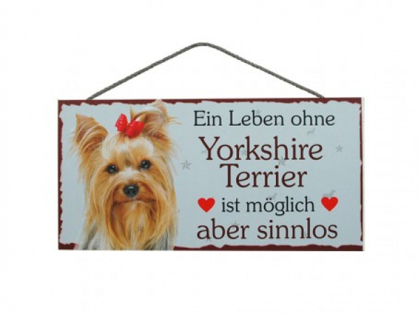 Hundeschild Yorkshire Terrier