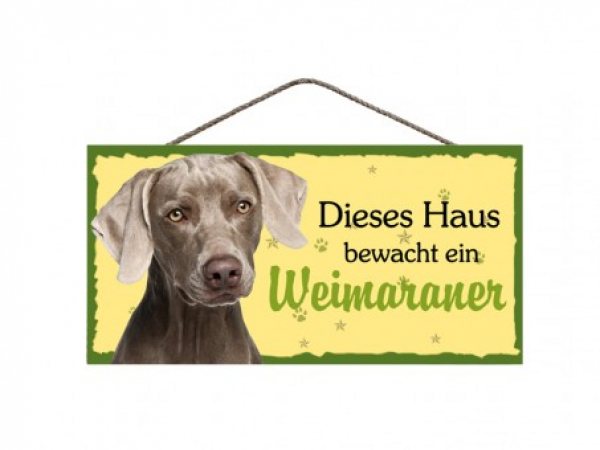 Hundeschild Weimaraner