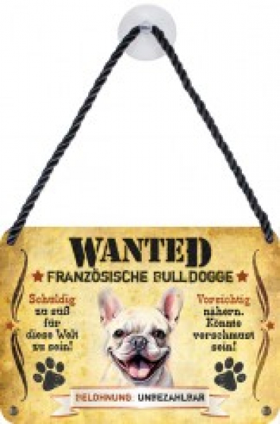 Pet Sign French Bulldog white