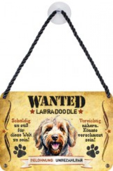 Wanted Haustierschilder Labradoodle