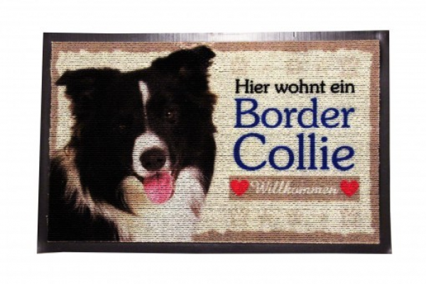 Fussmatte Border Collie