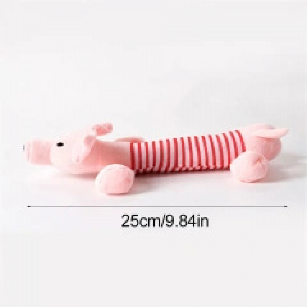 Plush cotton rope toy piggy