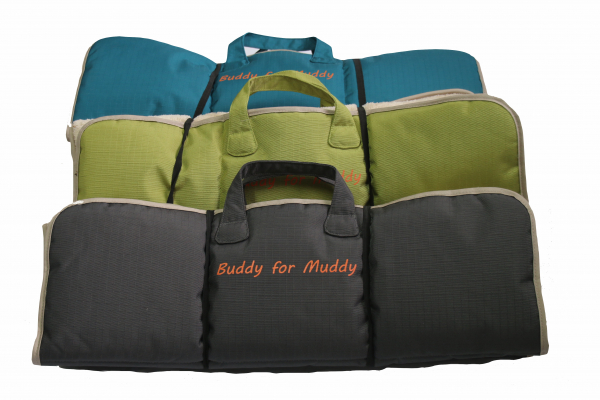 Fellafit Outdoormatte mit Webpelz 90 x 66 cm Limette