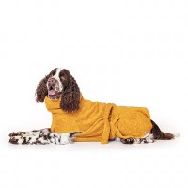 Lill´s DOG Hundebademantel aus Bio-Baumwolle "Amber"