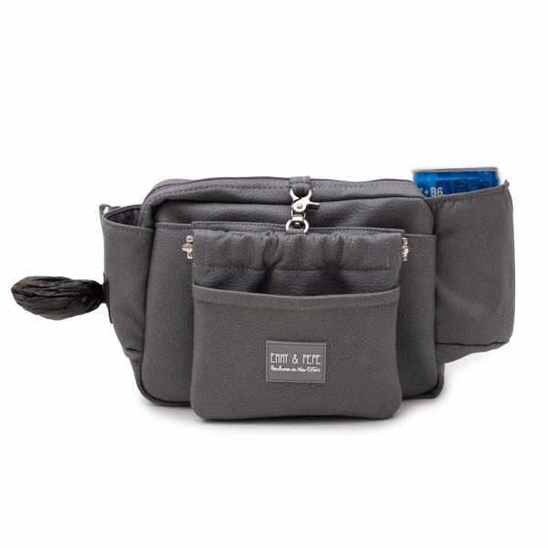 Emmy & Pepe Wau-Pack Kunstleder Dark Grey