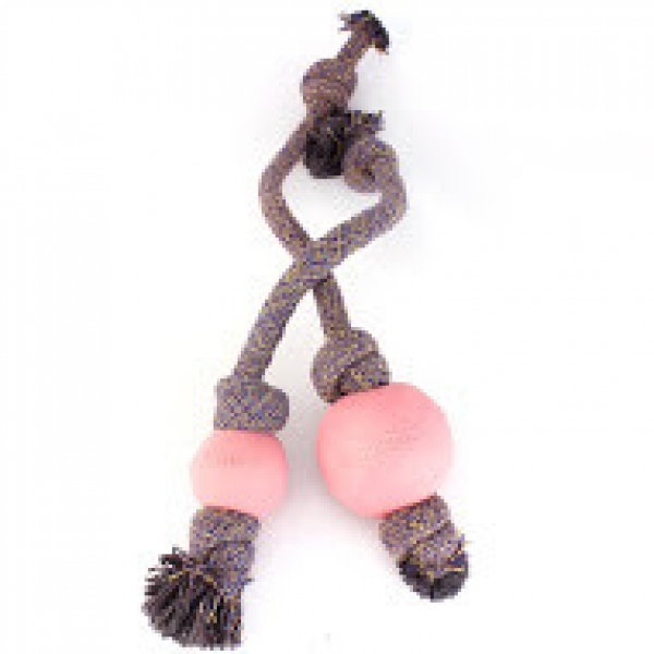 Ball with rope pink