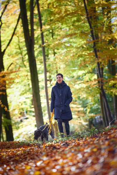 Owney - Hundehalter Winterjacke Damen Comoda  Marine