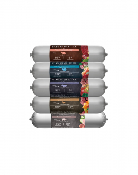 FRESCO Kennenlern Paket BarfWurst | 5 x 400 g