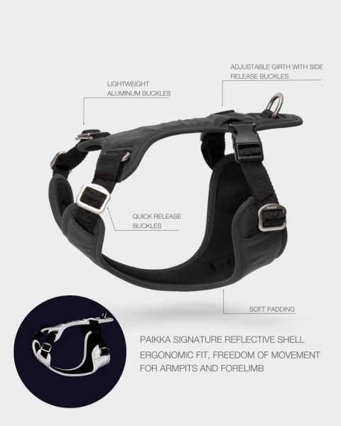PAIKKA dog harness reflective "Visibility Harness"