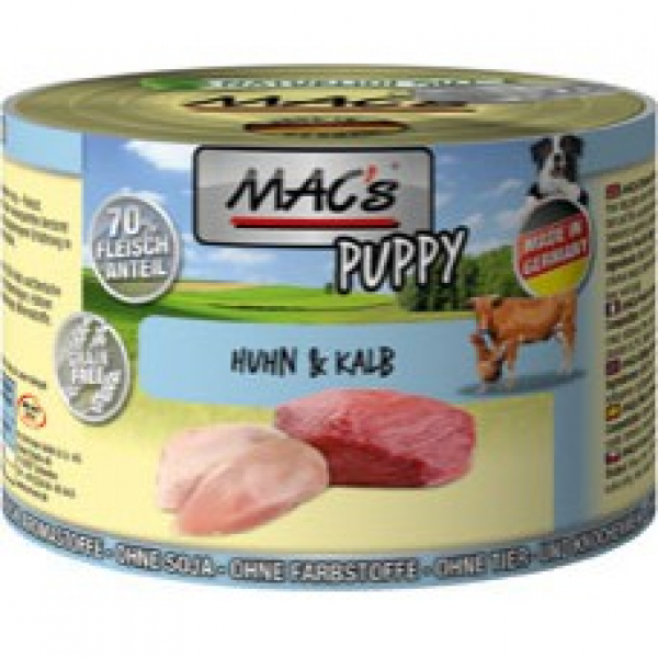 MAC'S DOG PUPPY HUHN & KALB 200g