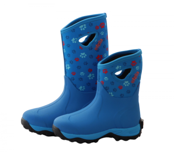 93' Fella Outdoorstiefel Pawwalker halbhoch blue/Pfötchen