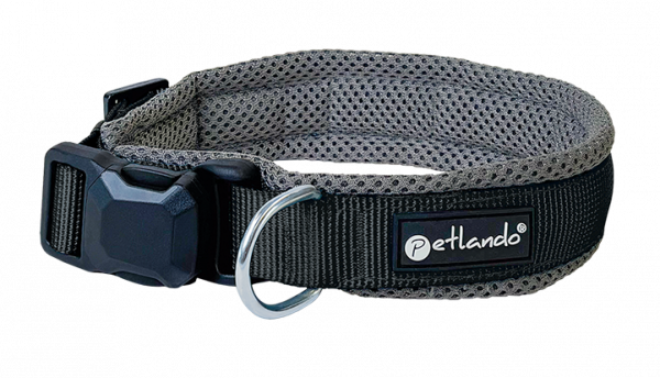 Petlando Magnetech Halsband  Anthrazit/Schwarz