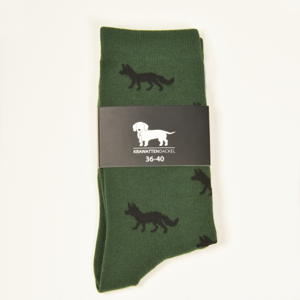 KRAWATTENDACKEL Socks green - Fox black