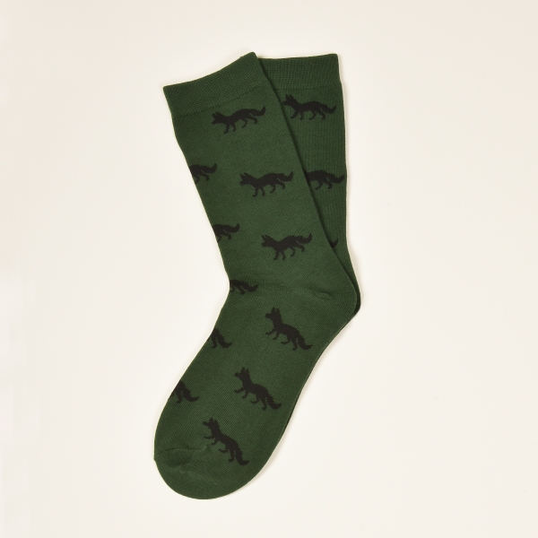 KRAWATTENDACKEL Socks green - Fox black