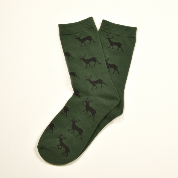 KRAWATTENDACKEL Socks green - Deer black