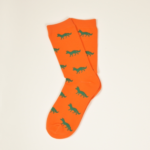 KRAWATTENDACKEL Socks orange- Fox green