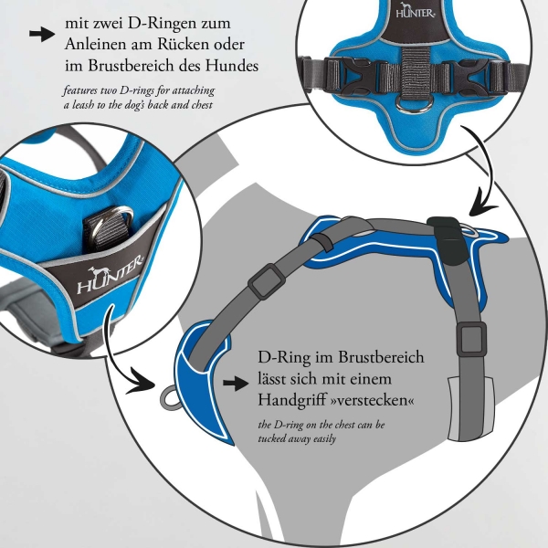 Hunter Harness DIVO grey