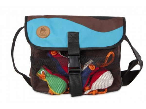 Firedog Dummybag Pro M | brown/babyblue