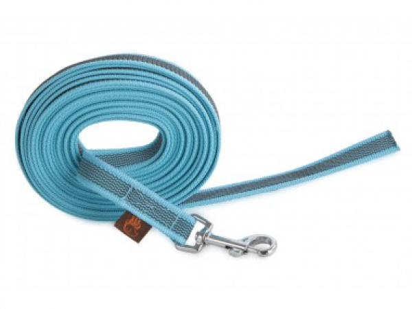Grip dog leash 20 mm / 5 m without handle light blue