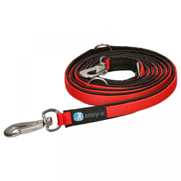 leash black/red