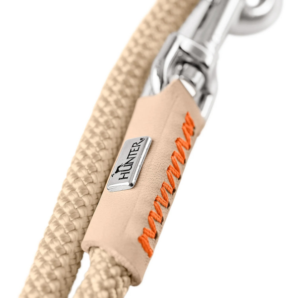 Hunter Verstellbare Führleine Malia beige/natur