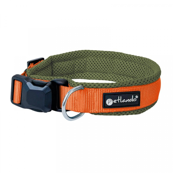 Petlando Magnetech Collar  Olive/Orange