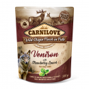 Carnilove Pouch Pate Hirsch & Erdbeerblätter 300 g - getreidefrei
