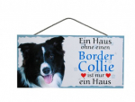 Hundeschild Border Collie