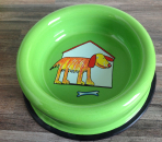 Smaltum Emaille Futternapf grün Hund mit Haus