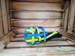 Capper's Muzzle Short blue/kiwi-green